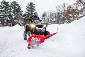 ATV mounted snow plow